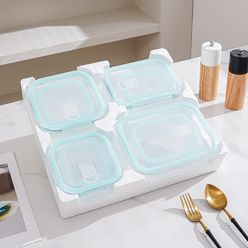 8-Piece Glass Lunch & Storage  - огляд і ціна Meal Prep Glass Containers