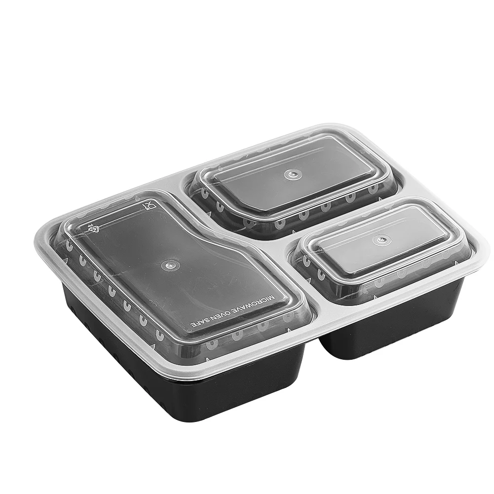 7 Pack 3 Compartment Meal Prep - огляд і ціна Meal Prep Glass Containers
