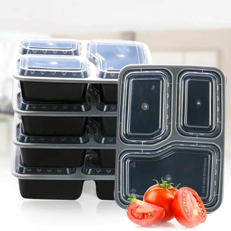 7 Pack 3 Compartment Meal Prep - огляд і ціна Meal Prep Glass Containers