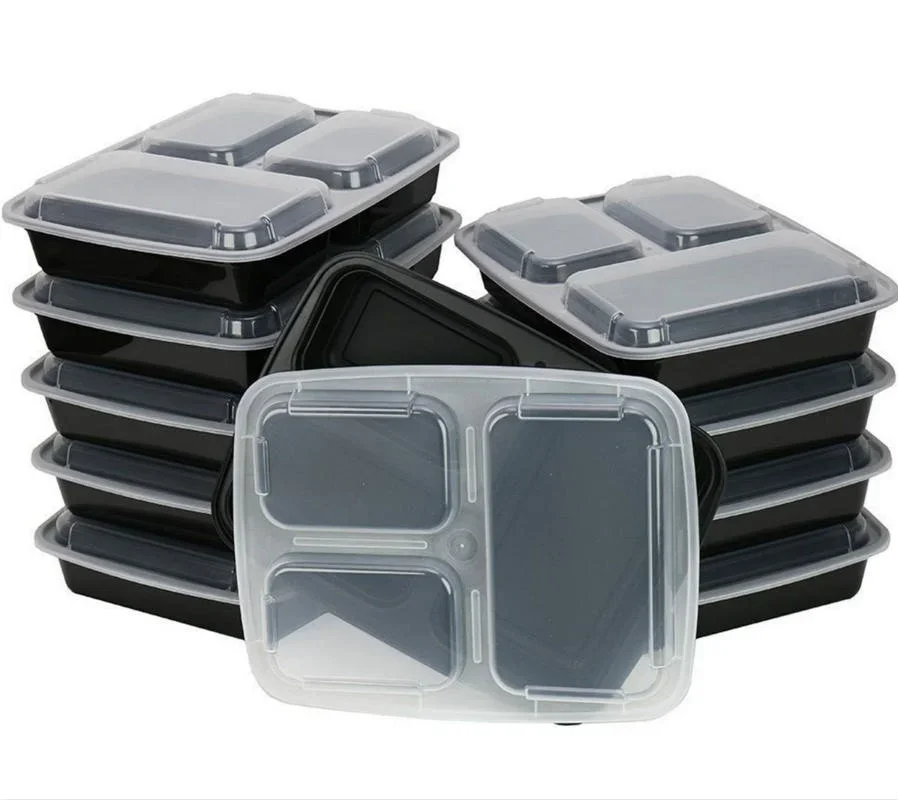 7 Pack 3 Compartment Meal Prep - огляд і ціна Meal Prep Glass Containers
