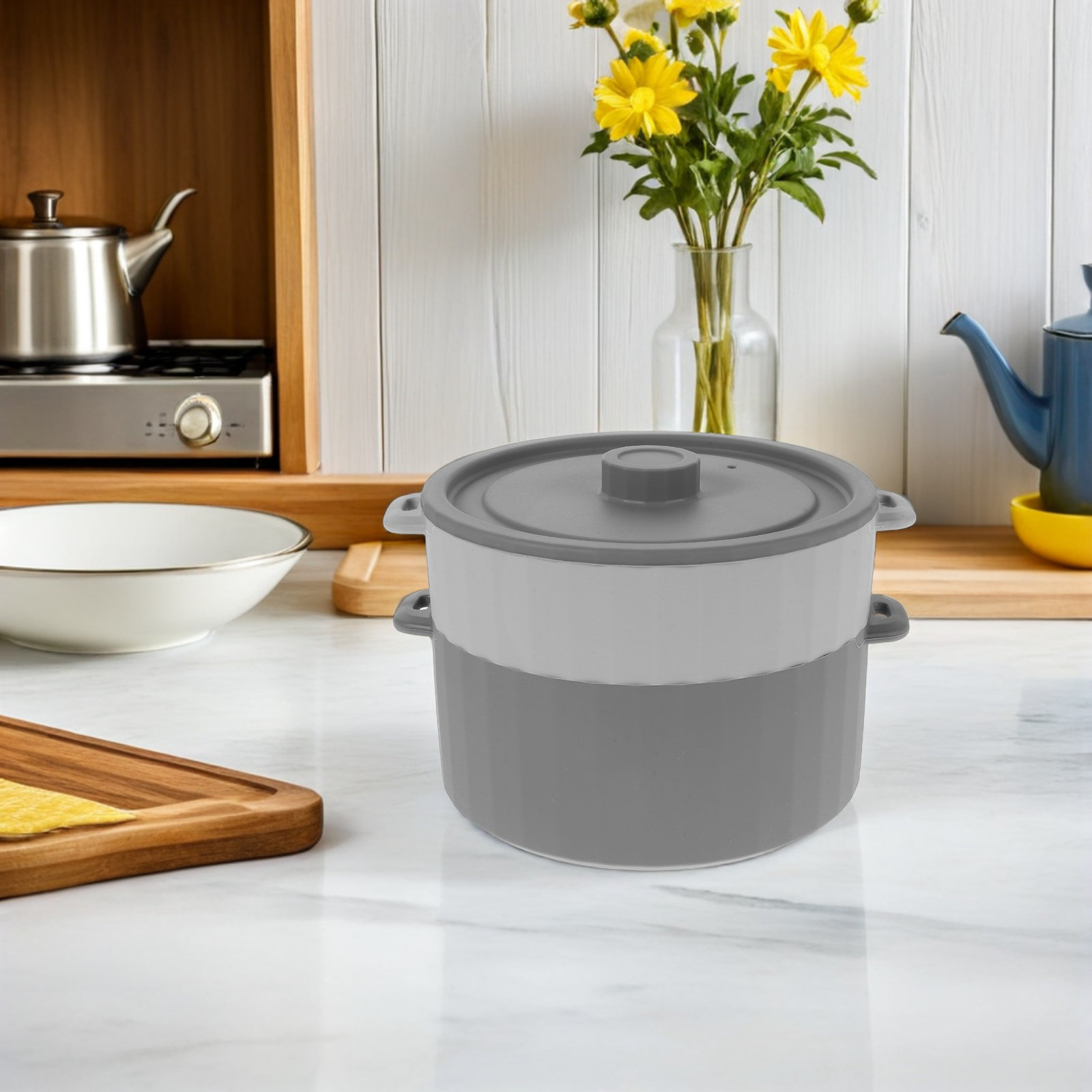 Microwave Silicone Steamer Pot - огляд і ціна Meal Prep Glass Containers