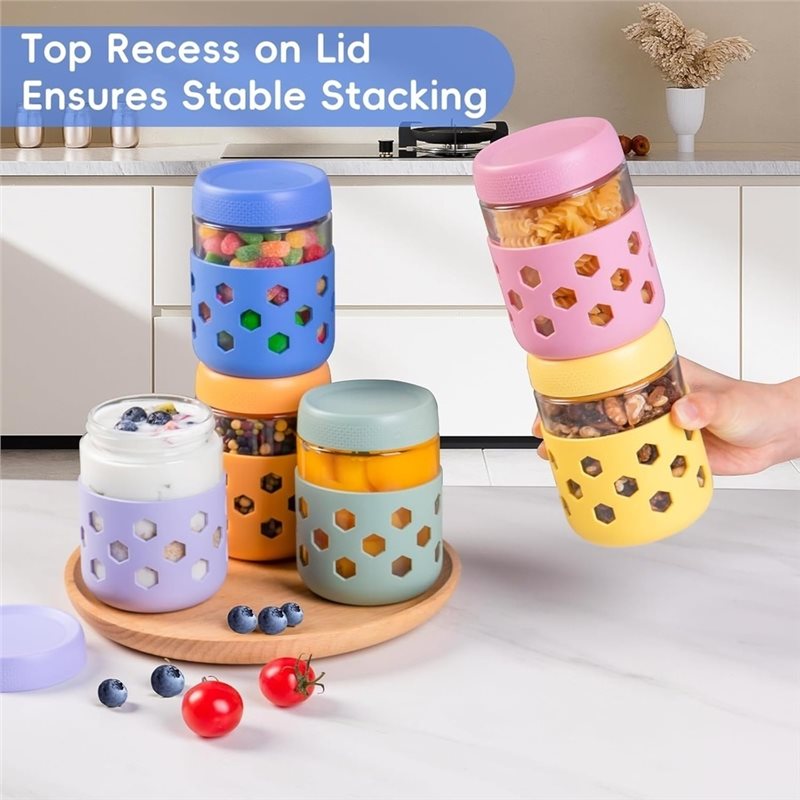 ABMR-1Set Overnight Oatmeal Ja - огляд і ціна Meal Prep Oatmeal Jars