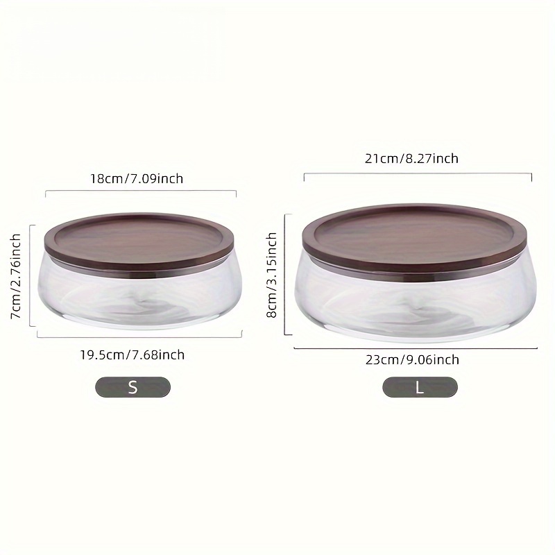 Glass Canisters with Wooden Li - огляд і ціна Meal Prep Glass Containers