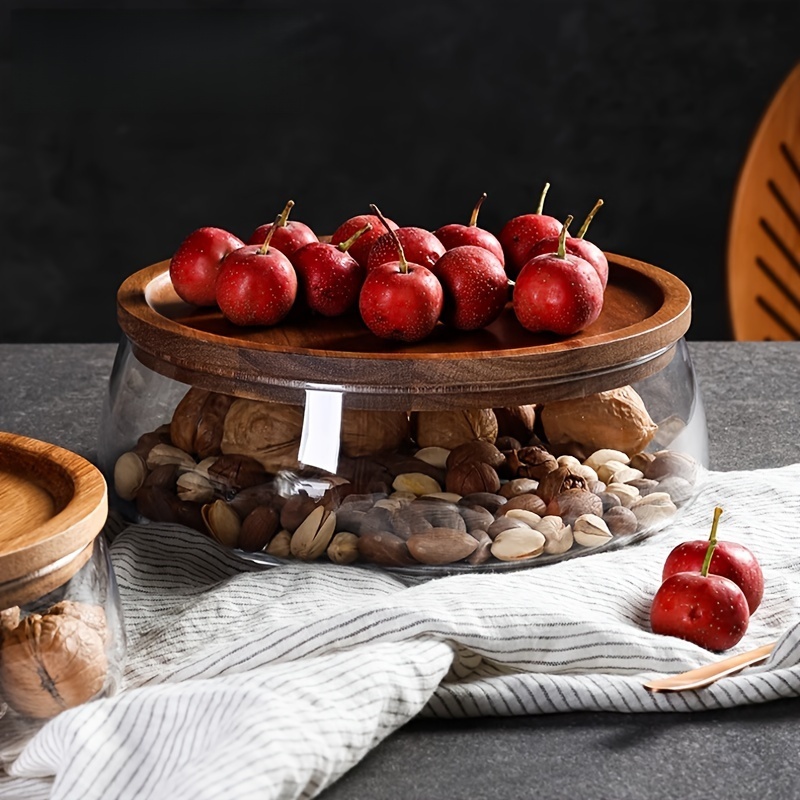 Glass Canisters with Wooden Li - огляд і ціна Meal Prep Glass Containers