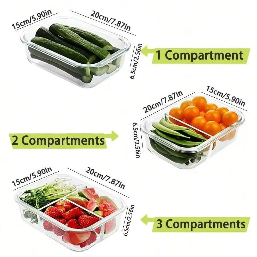 yesGlass Food Storage Containe - огляд і ціна Meal Prep Glass Containers