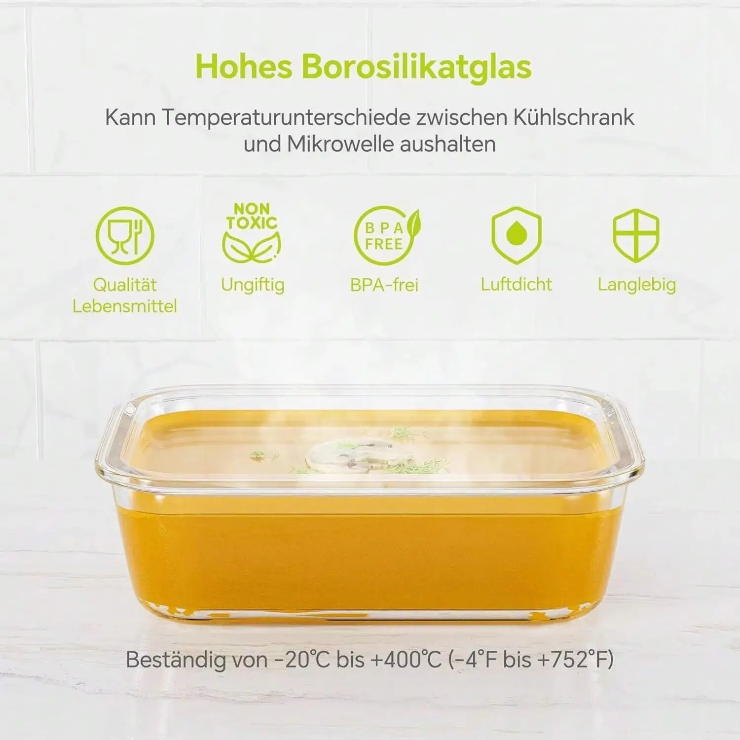 yesGlass Food Storage Containe - огляд і ціна Meal Prep Glass Containers